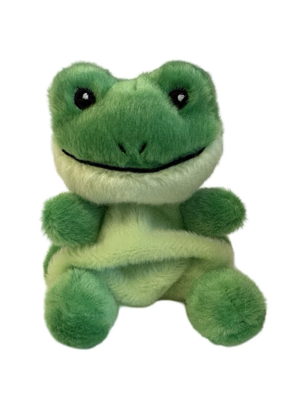 Aurora Palm Pals Plush Green Ribbits Frog 5 Inch Stuffed Animal Toy 2023